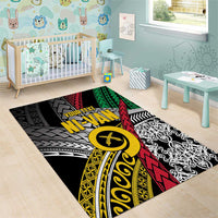 Vanuatu Proud to be Ni-van Personalised Area Rug with Mutis En Atan Patterns LT9 - Polynesian Pride
