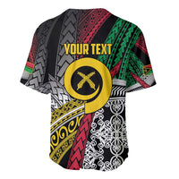 Vanuatu Proud to be Ni-van Personalised Baseball Jersey with Mutis En Atan Patterns LT9 - Polynesian Pride