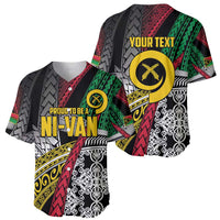 Vanuatu Proud to be Ni-van Personalised Baseball Jersey with Mutis En Atan Patterns LT9 - Polynesian Pride