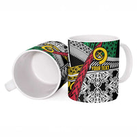 Vanuatu Proud to be Ni-van Personalised Ceramic Mug with Mutis En Atan Patterns LT9 - Polynesian Pride