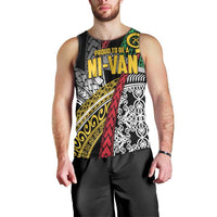 Vanuatu Proud to be Ni-van Personalised Men Tank Top with Mutis En Atan Patterns LT9 - Polynesian Pride