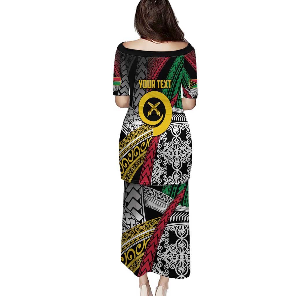 Vanuatu Proud to be Ni-van Personalised Puletasi with Mutis En Atan Patterns LT9 - Polynesian Pride