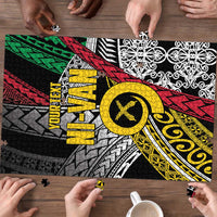Vanuatu Proud to be Ni-van Personalised Puzzle with Mutis En Atan Patterns LT9 - Polynesian Pride