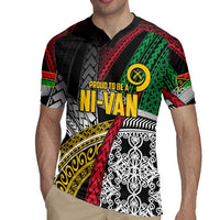 Vanuatu Proud to be Ni-van Personalised Rugby Jersey with Mutis En Atan Patterns LT9 - Polynesian Pride