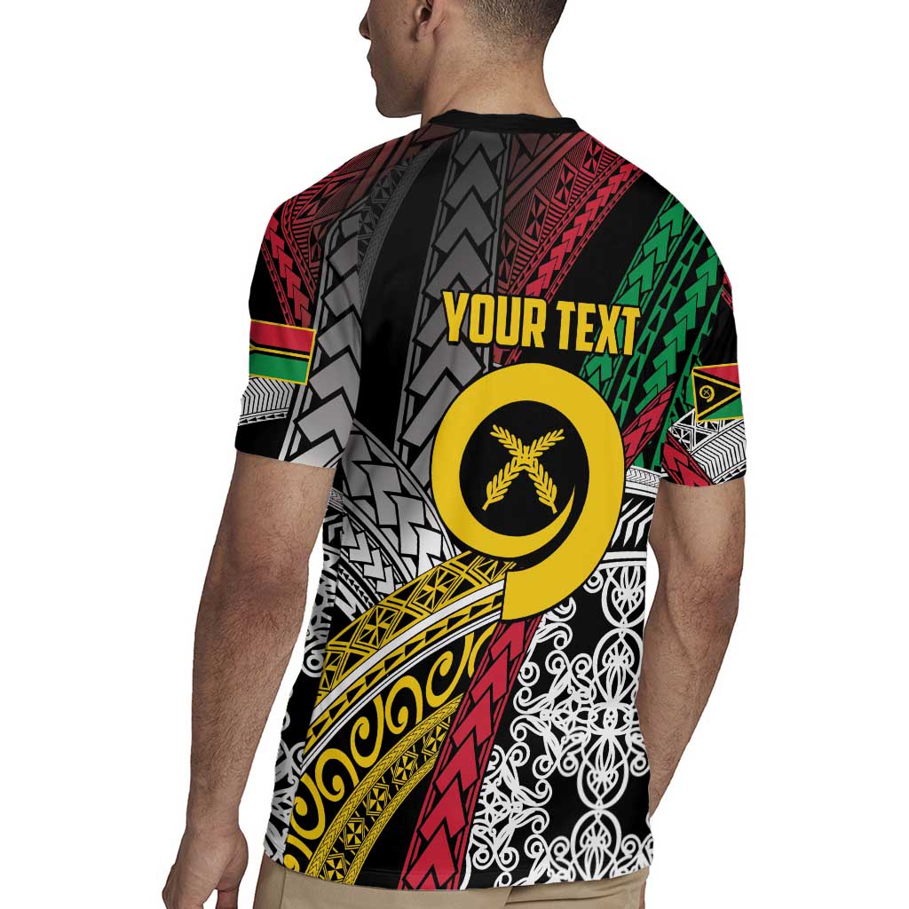Vanuatu Proud to be Ni-van Personalised Rugby Jersey with Mutis En Atan Patterns LT9 - Polynesian Pride