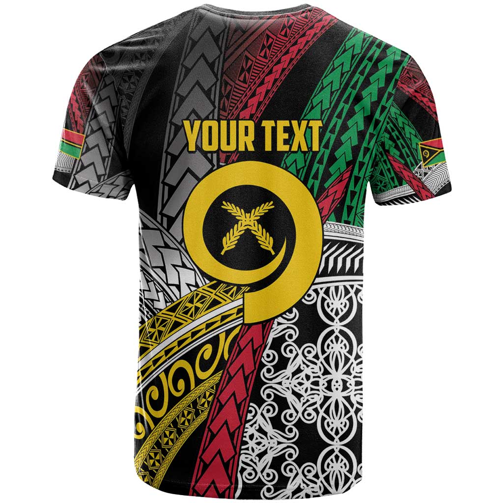Vanuatu Proud to be Ni-van Personalised T Shirt with Mutis En Atan Patterns LT9 - Polynesian Pride