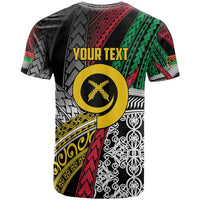 Vanuatu Proud to be Ni-van Personalised T Shirt with Mutis En Atan Patterns LT9 - Polynesian Pride