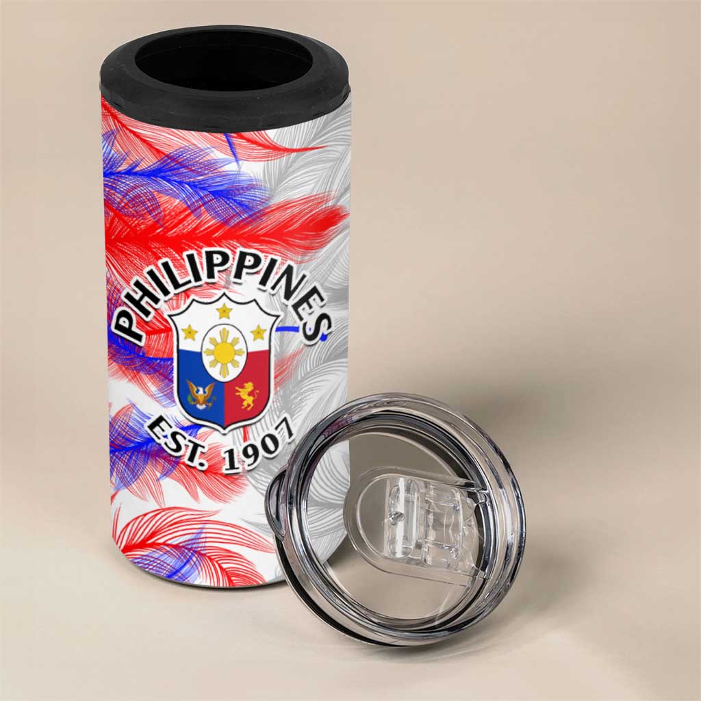 Custom Philippines Anzkals Football 4 in 1 Can Cooler Tumbler Pilipinas Be Unique LT9 - Polynesian Pride