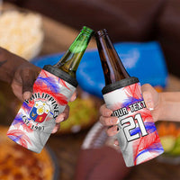 Custom Philippines Anzkals Football 4 in 1 Can Cooler Tumbler Pilipinas Be Unique LT9 - Polynesian Pride