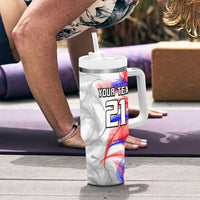 Custom Philippines Anzkals Football Tumbler With Handle Pilipinas Be Unique LT9 - Polynesian Pride