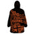 Fiji Islands Wearable Blanket Hoodie Coat of Arms Fijian Flower Polynesian Pattern - Orange LT9 - Polynesian Pride