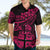 Fiji Islands Hawaiian Shirt Coat of Arms Fijian Flower Polynesian Pattern - Pink LT9 - Polynesian Pride