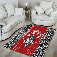 Custom Tonga Rugby Area Rug Mate Maa Kupesi Style LT9 - Polynesian Pride