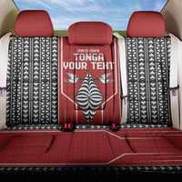 Custom Tonga Rugby Back Car Seat Cover Mate Maa Kupesi Style LT9 One Size Red - Polynesian Pride