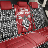 Custom Tonga Rugby Back Car Seat Cover Mate Maa Kupesi Style LT9 - Polynesian Pride