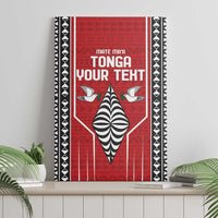 Custom Tonga Rugby Canvas Wall Art Mate Maa Kupesi Style LT9 - Polynesian Pride