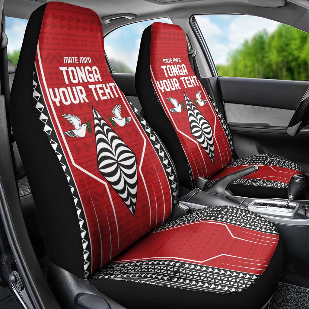 Custom Tonga Rugby Car Seat Cover Mate Maa Kupesi Style LT9 - Polynesian Pride