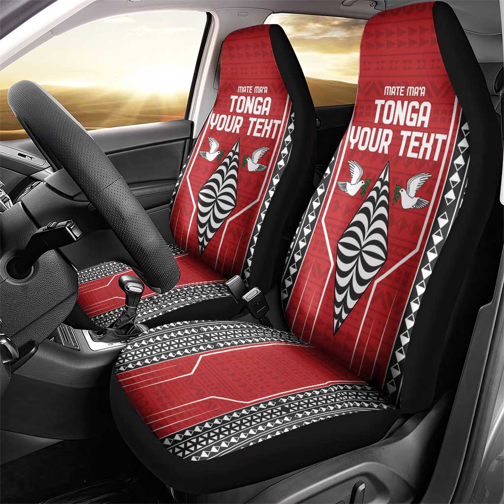 Custom Tonga Rugby Car Seat Cover Mate Maa Kupesi Style LT9 - Polynesian Pride