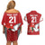 Custom Tonga Rugby Couples Matching Off Shoulder Short Dress and Hawaiian Shirt Mate Maa Kupesi Style