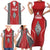 Custom Tonga Rugby Family Matching Short Sleeve Bodycon Dress and Hawaiian Shirt Mate Maa Kupesi Style