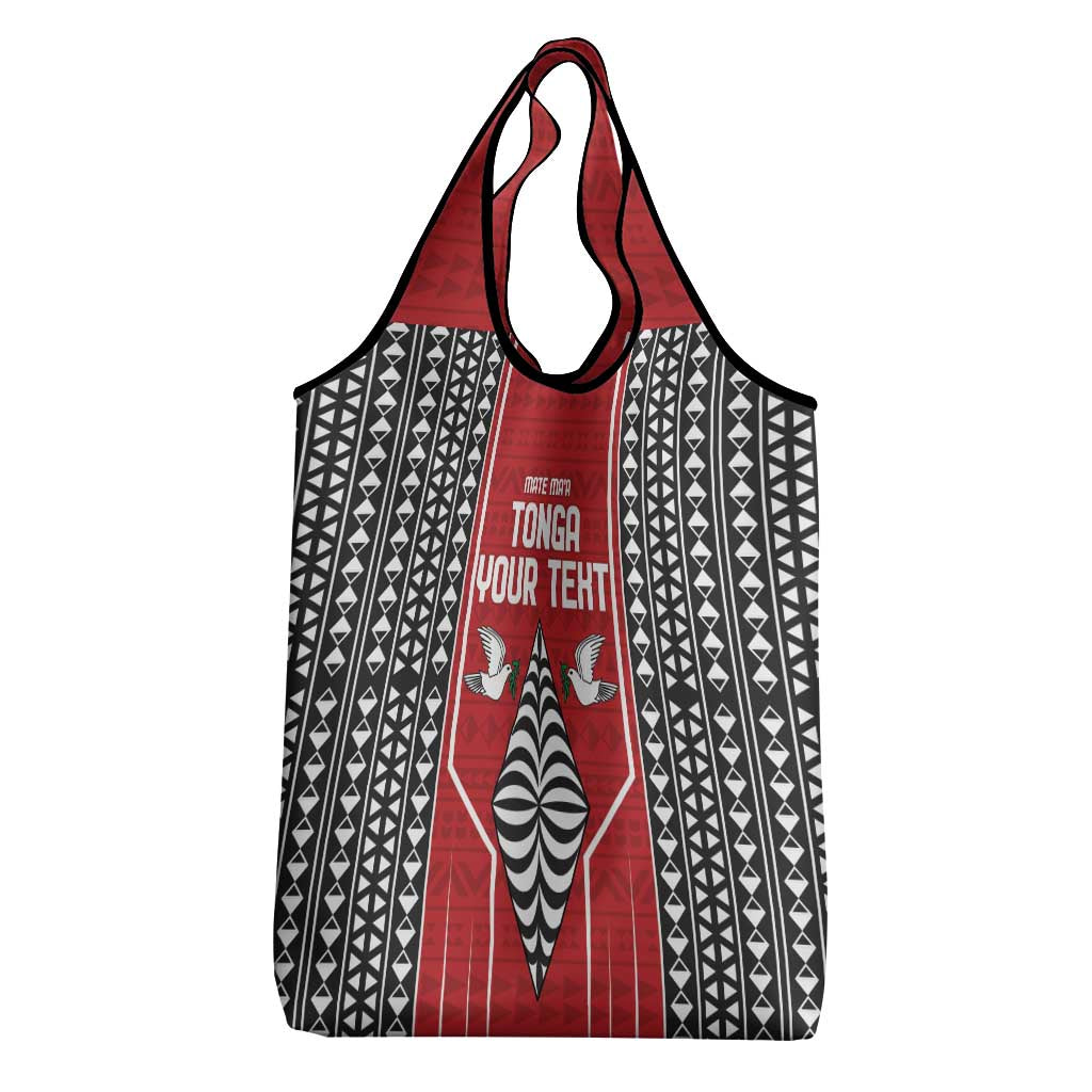 Custom Tonga Rugby Grocery Bag Mate Maa Kupesi Style LT9 - Polynesian Pride