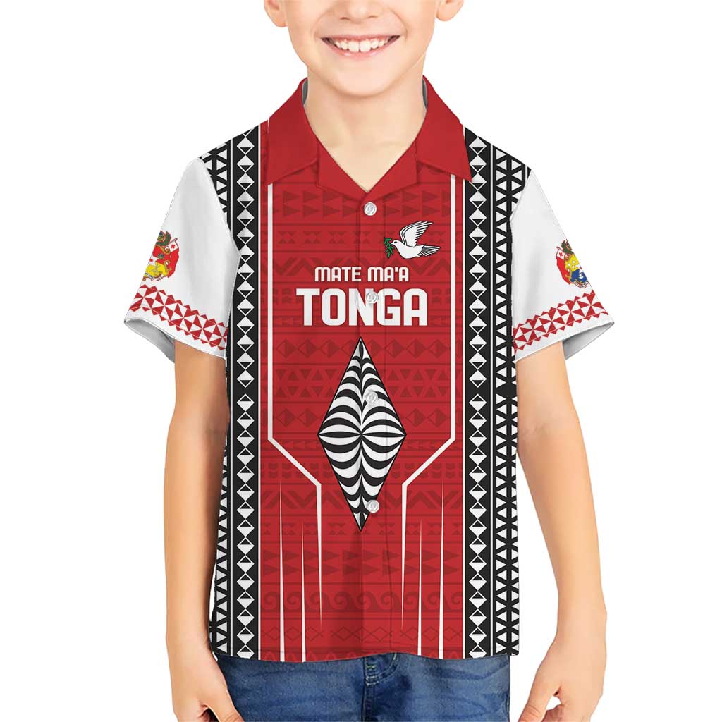 Custom Tonga Rugby Hawaiian Shirt Mate Maa Kupesi Style LT9 - Polynesian Pride