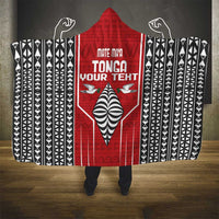 Custom Tonga Rugby Hooded Blanket Mate Maa Kupesi Style LT9 - Polynesian Pride