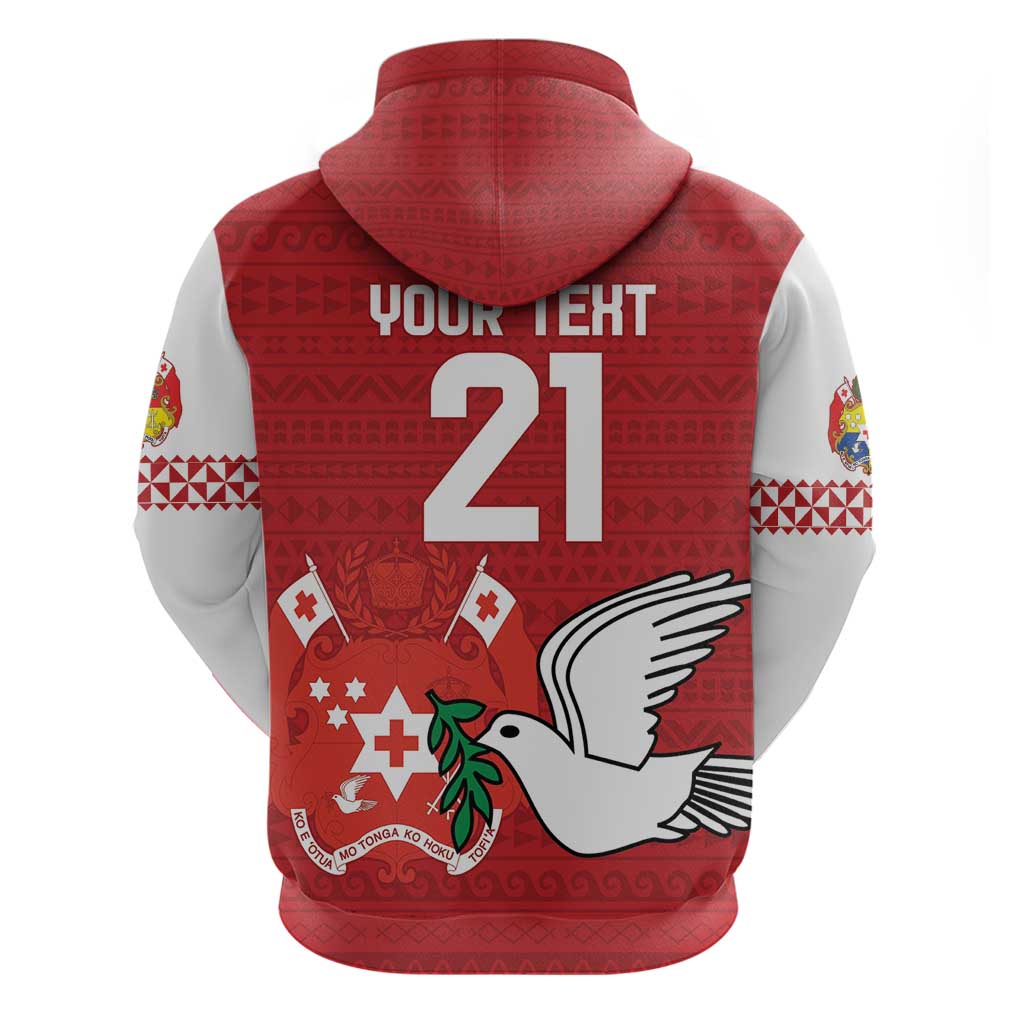 Custom Tonga Rugby Hoodie Mate Maa Kupesi Style LT9 - Polynesian Pride