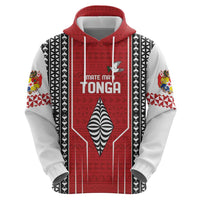 Custom Tonga Rugby Hoodie Mate Maa Kupesi Style LT9 - Polynesian Pride
