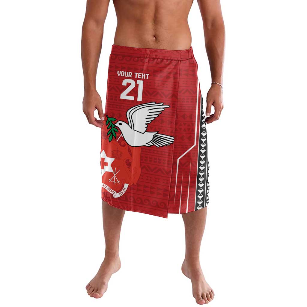 Custom Tonga Rugby Lavalava Mate Maa Kupesi Style LT9 Red - Polynesian Pride