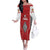 Custom Tonga Rugby Off The Shoulder Long Sleeve Dress Mate Maa Kupesi Style