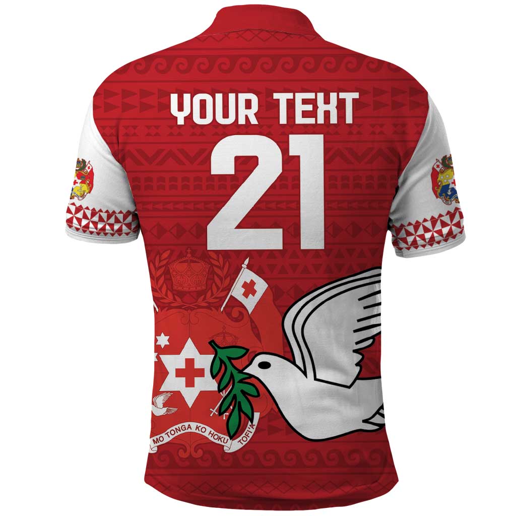 Custom Tonga Rugby Polo Shirt Mate Maa Kupesi Style LT9 - Polynesian Pride