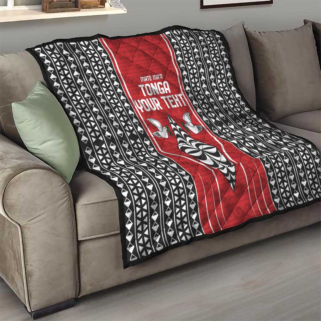 Custom Tonga Rugby Quilt Mate Maa Kupesi Style LT9 - Polynesian Pride