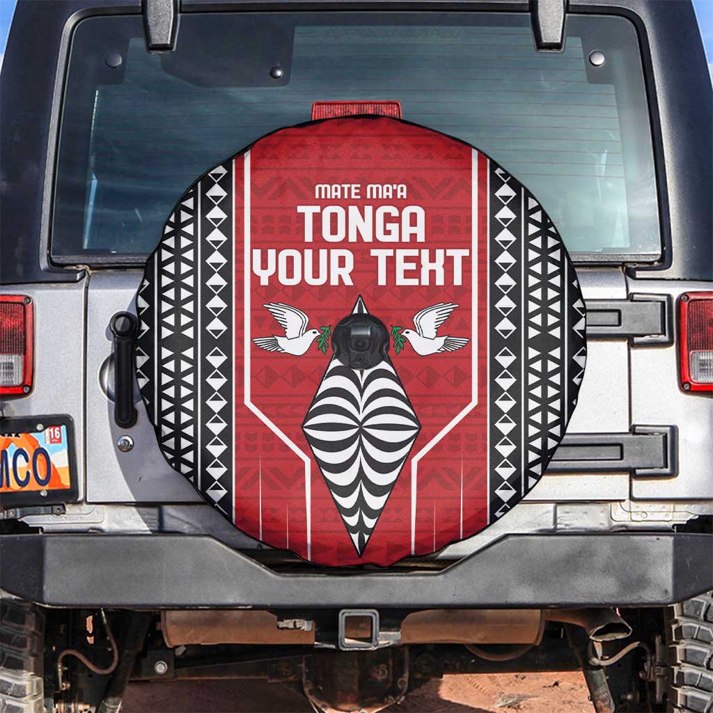 Custom Tonga Rugby Spare Tire Cover Mate Maa Kupesi Style