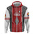 Custom Tonga Rugby Zip Hoodie Mate Maa Kupesi Style