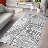 American Samoa White Sunday Area Rug Polynesian Lotu Tamaiti LT9 - Polynesian Pride