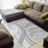 American Samoa White Sunday Area Rug Polynesian Lotu Tamaiti LT9 - Polynesian Pride