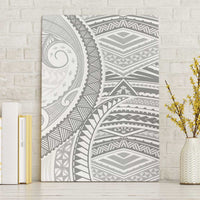 American Samoa White Sunday Canvas Wall Art Polynesian Lotu Tamaiti LT9 Without Frame White - Polynesian Pride