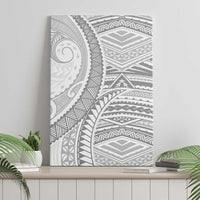American Samoa White Sunday Canvas Wall Art Polynesian Lotu Tamaiti LT9 - Polynesian Pride