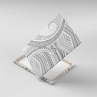 American Samoa White Sunday Canvas Wall Art Polynesian Lotu Tamaiti LT9 With Frame White - Polynesian Pride