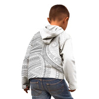 American Samoa White Sunday Kid Hoodie Polynesian Lotu Tamaiti LT9 - Polynesian Pride
