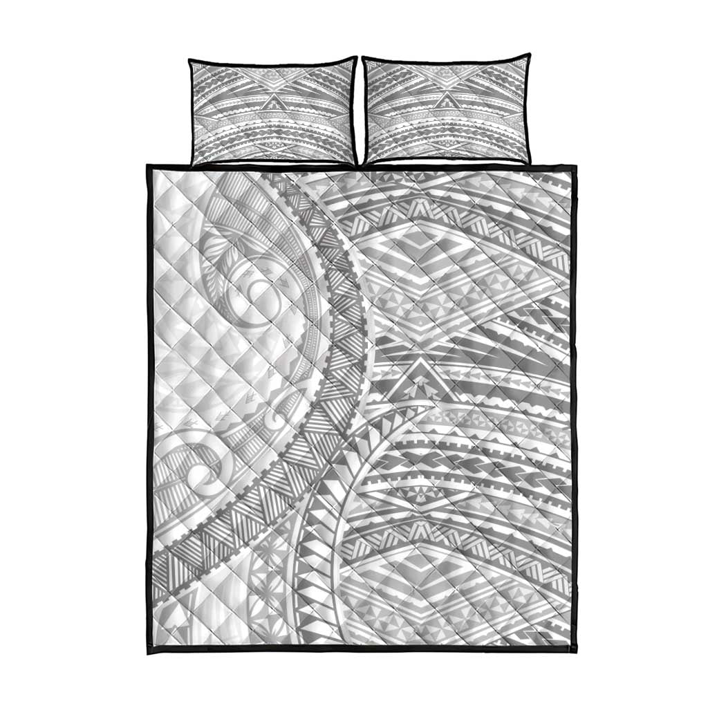 American Samoa White Sunday Quilt Bed Set Polynesian Lotu Tamaiti LT9 - Polynesian Pride