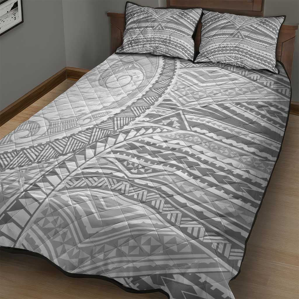 American Samoa White Sunday Quilt Bed Set Polynesian Lotu Tamaiti LT9 - Polynesian Pride