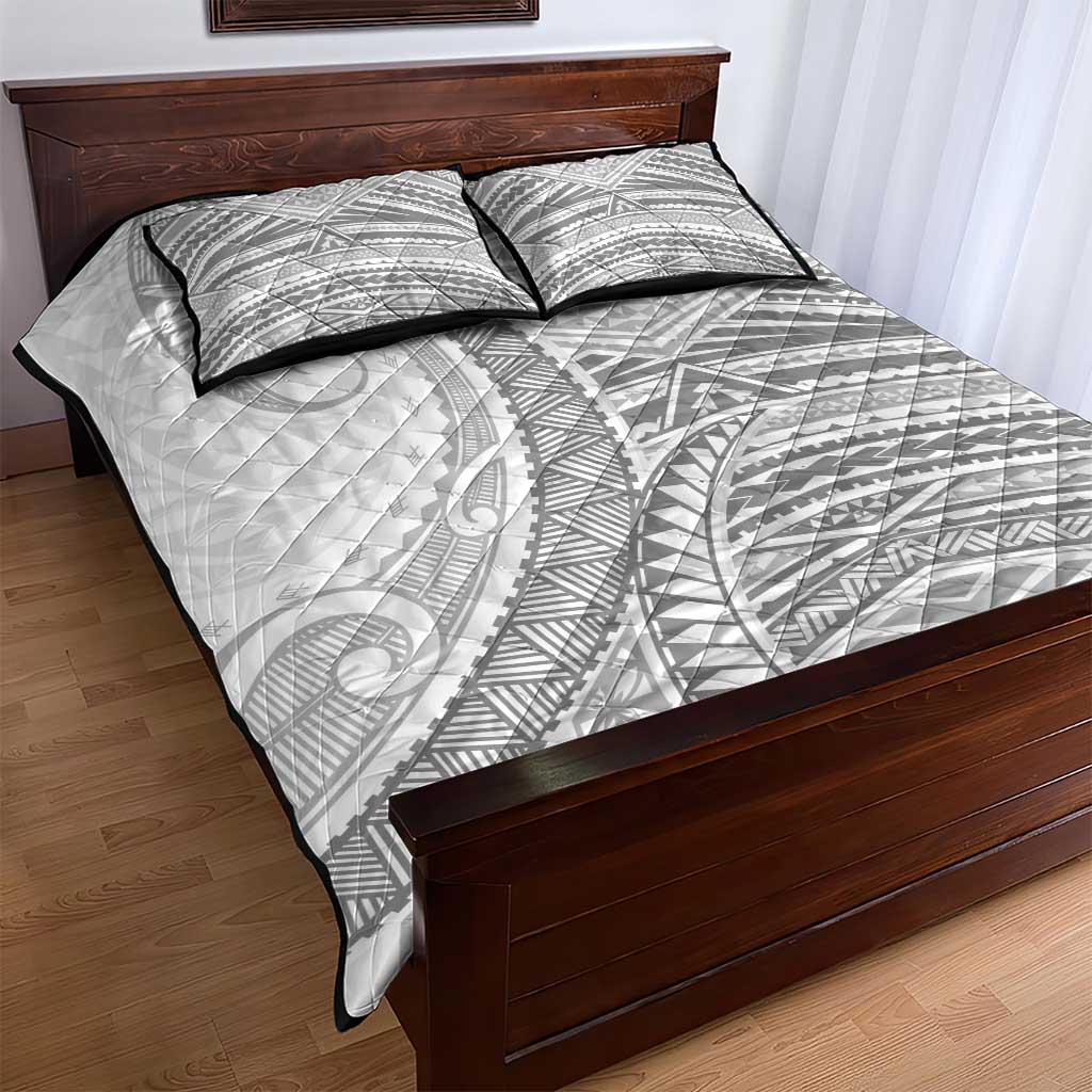 American Samoa White Sunday Quilt Bed Set Polynesian Lotu Tamaiti LT9 - Polynesian Pride