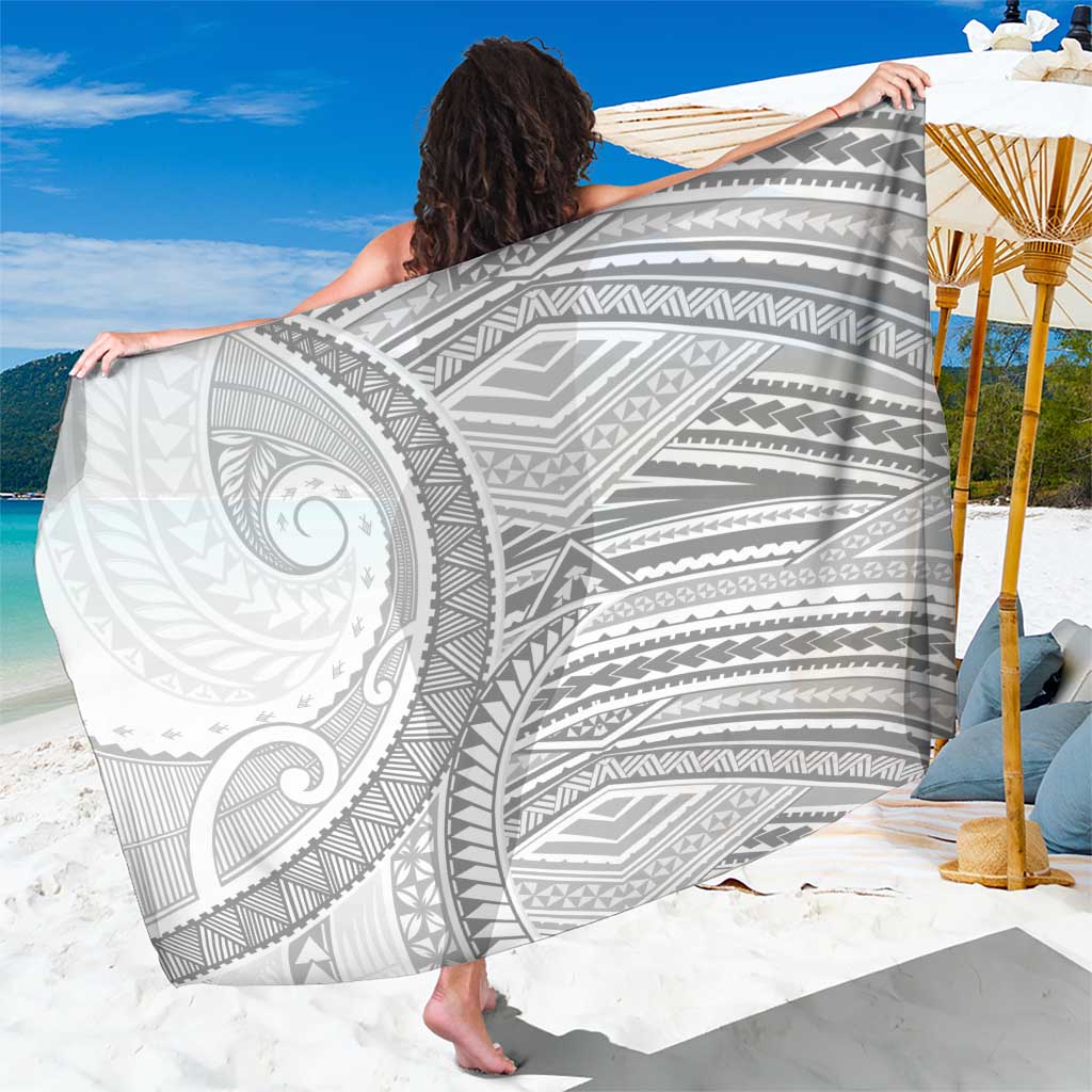 American Samoa White Sunday Sarong Polynesian Lotu Tamaiti LT9 One Size 44 x 66 inches White - Polynesian Pride