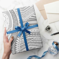 American Samoa White Sunday Wrapping Paper Polynesian Lotu Tamaiti LT9 - Polynesian Pride