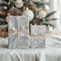 American Samoa White Sunday Wrapping Paper Polynesian Lotu Tamaiti LT9 - Polynesian Pride