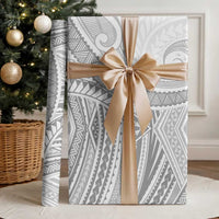 American Samoa White Sunday Wrapping Paper Polynesian Lotu Tamaiti LT9 - Polynesian Pride