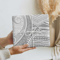 American Samoa White Sunday Wrapping Paper Polynesian Lotu Tamaiti LT9 - Polynesian Pride