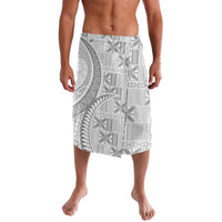Niue White Sunday Lavalava Niuean Lotu Tamaiti Hiapo Pattern LT9 White - Polynesian Pride